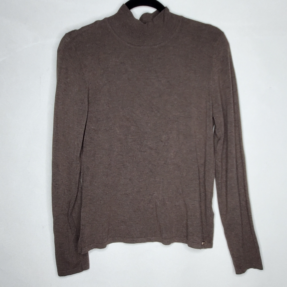 T Tahari Sweater Brown Women's Sz Medium